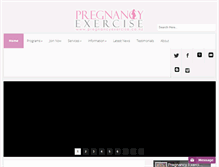 Tablet Screenshot of pregnancyexercise.co.nz